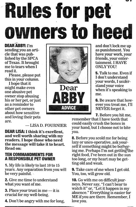Dear Abby: Pet owners tell these appalling stories as if they were jokes, and it upsets me